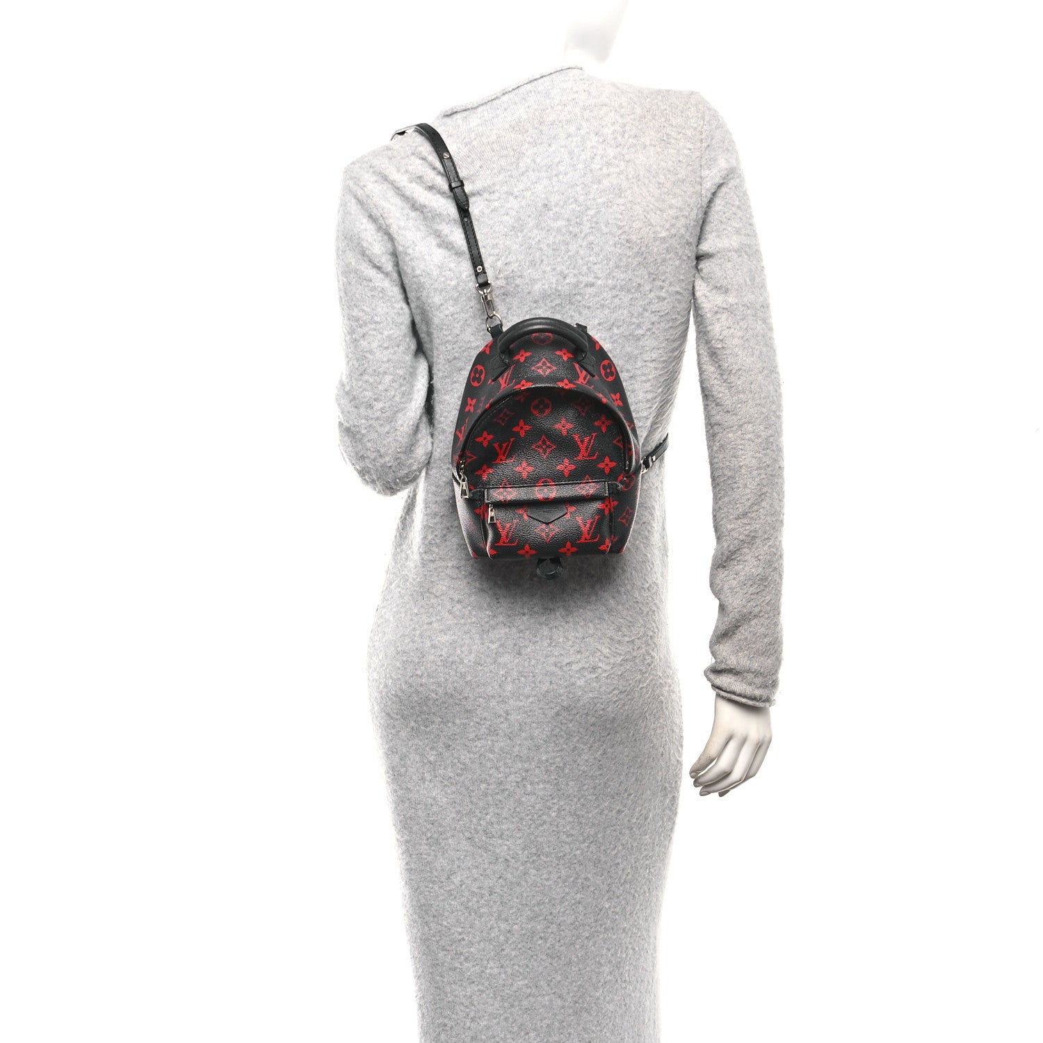 louis vuitton black and red backpack price Louis Vuitton Palm Springs Monogram Infrarouge Mini Backpack