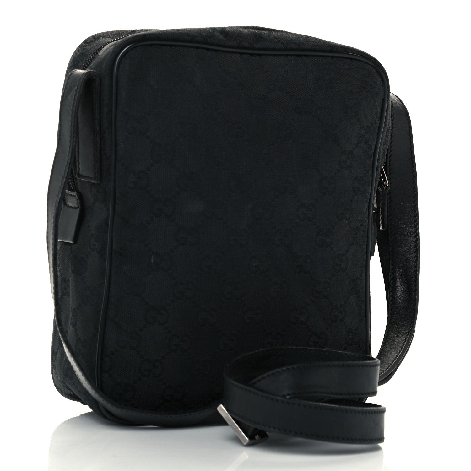 Gucci GG Monogram Flight Small Crossbody Bag Black 2 of 9