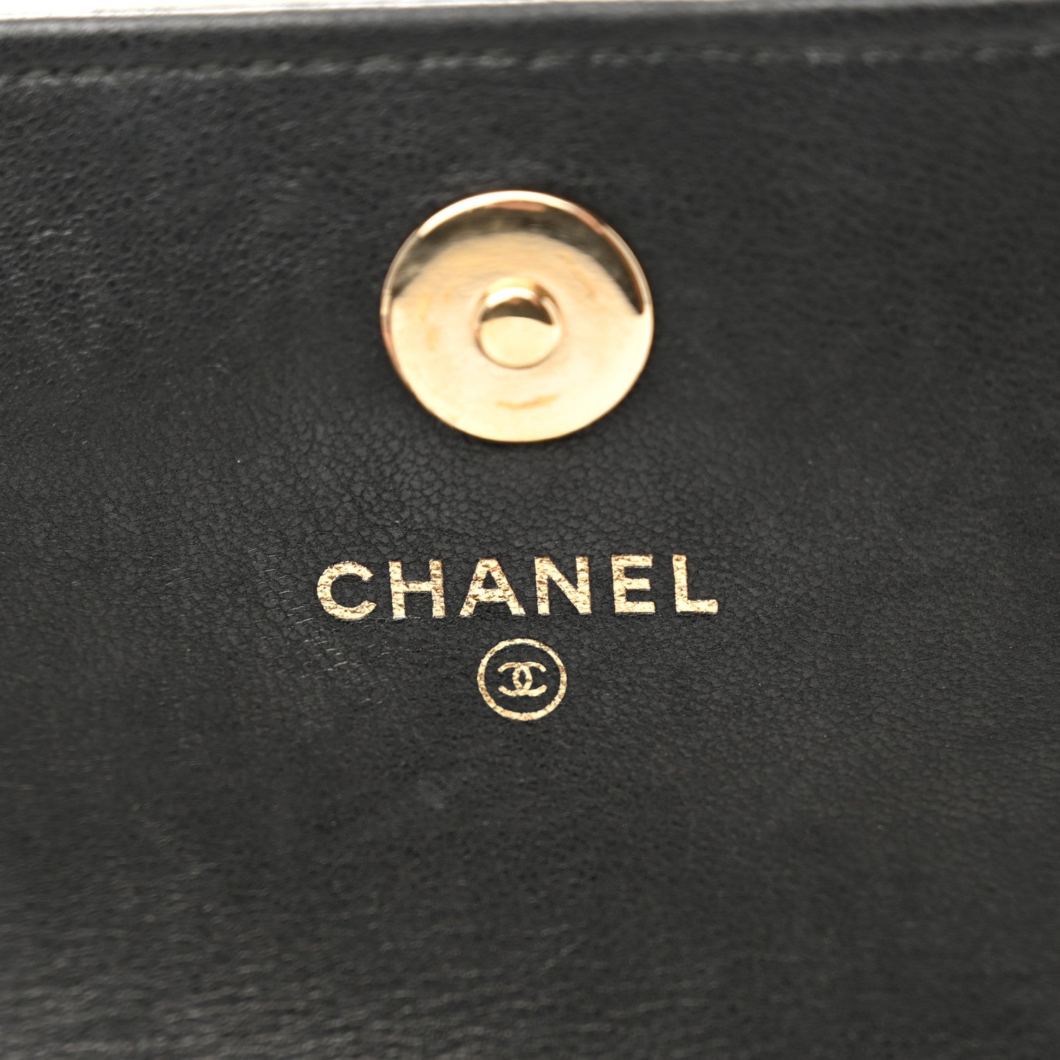 Chanel Lambskin Studded Wallet on Removable Chain Black 6 of 11