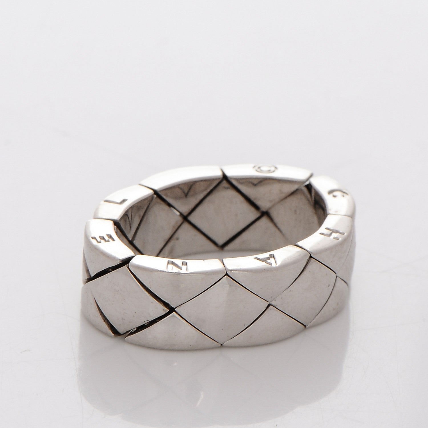 Chanel 18K White Gold Small Coco Crush Ring 6 3 of 5