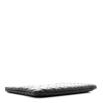 Chanel Lambskin Bi Quilted Medium Cosmetic Case Black 4 of 10