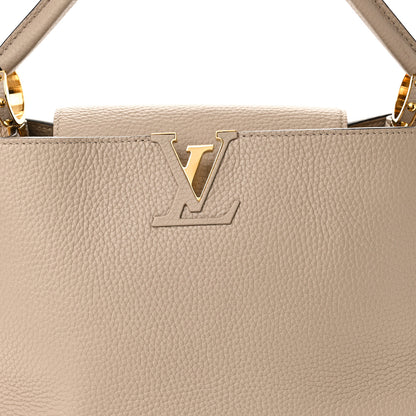 Louis Vuitton Taurillon Capucines MM Galet 7 of 9