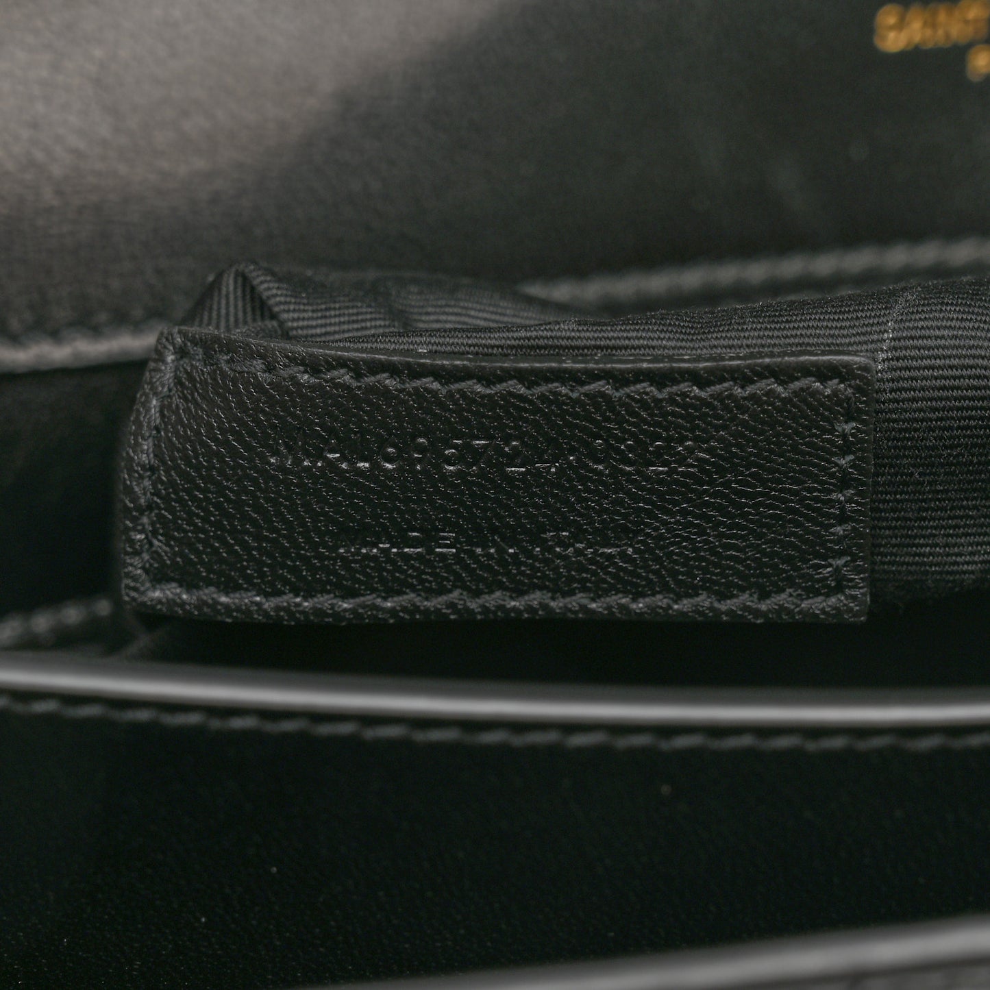 Calfskin Crocodile Embossed Gaby Satchel Black