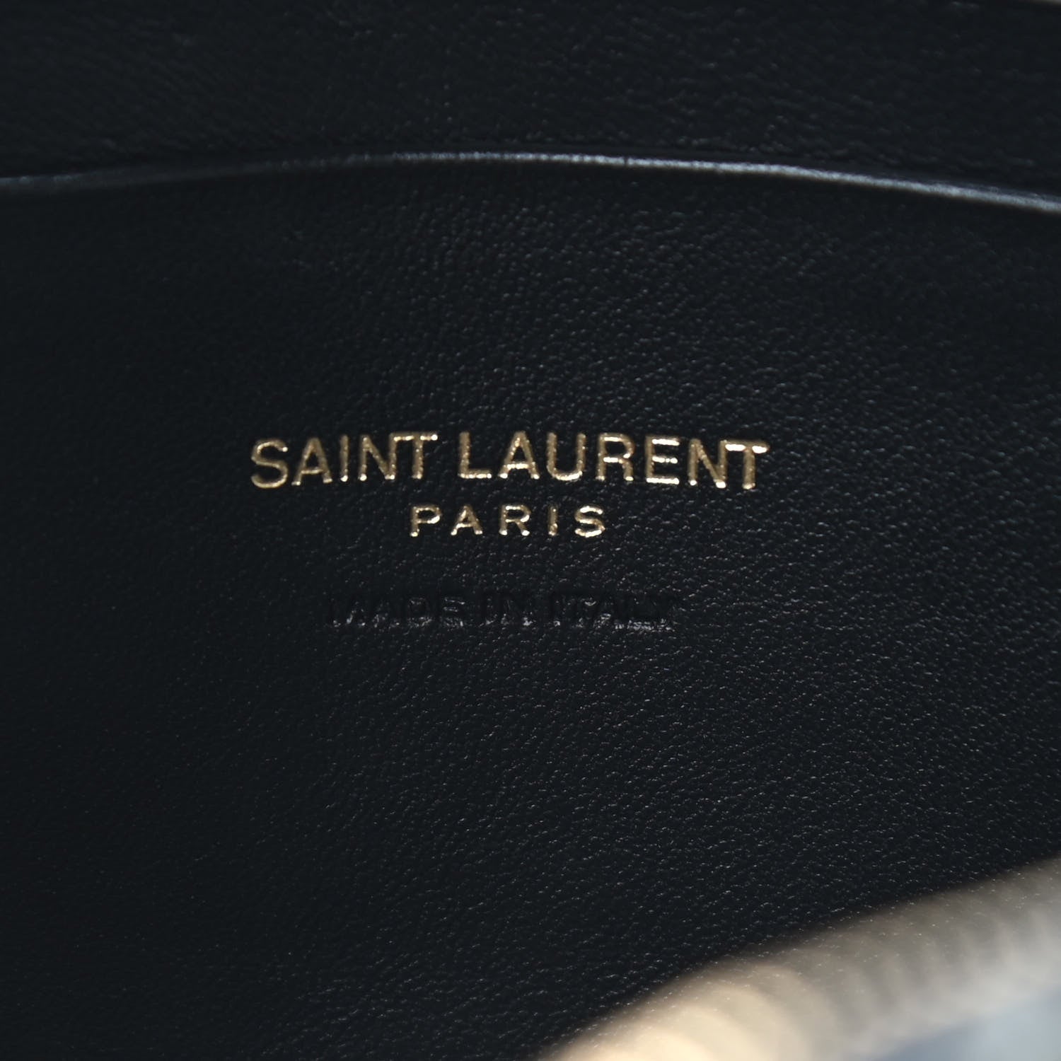 Saint Laurent Calfskin Printed Polka Dot Mini Lou Camera Bag Black Crema Soft 6 of 9