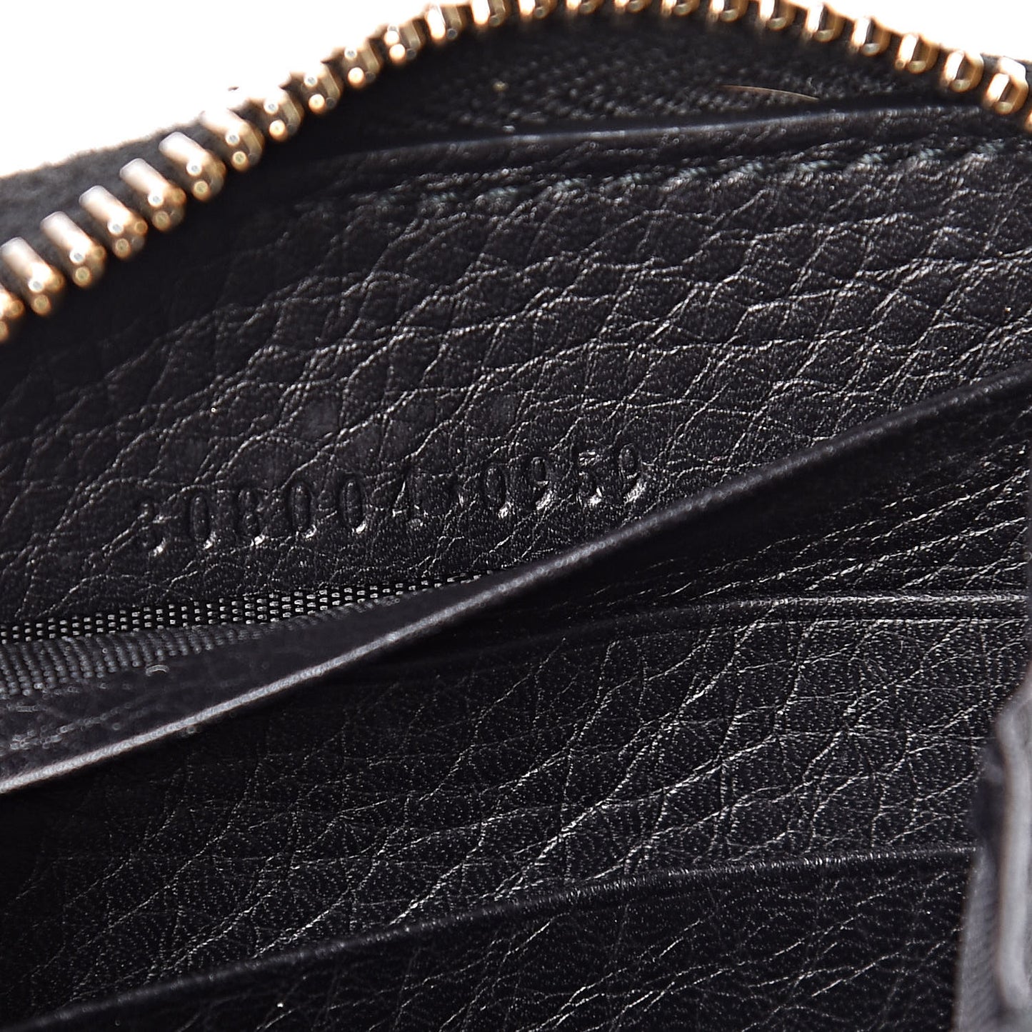 Calfskin Soho Zip Around Wallet Black
