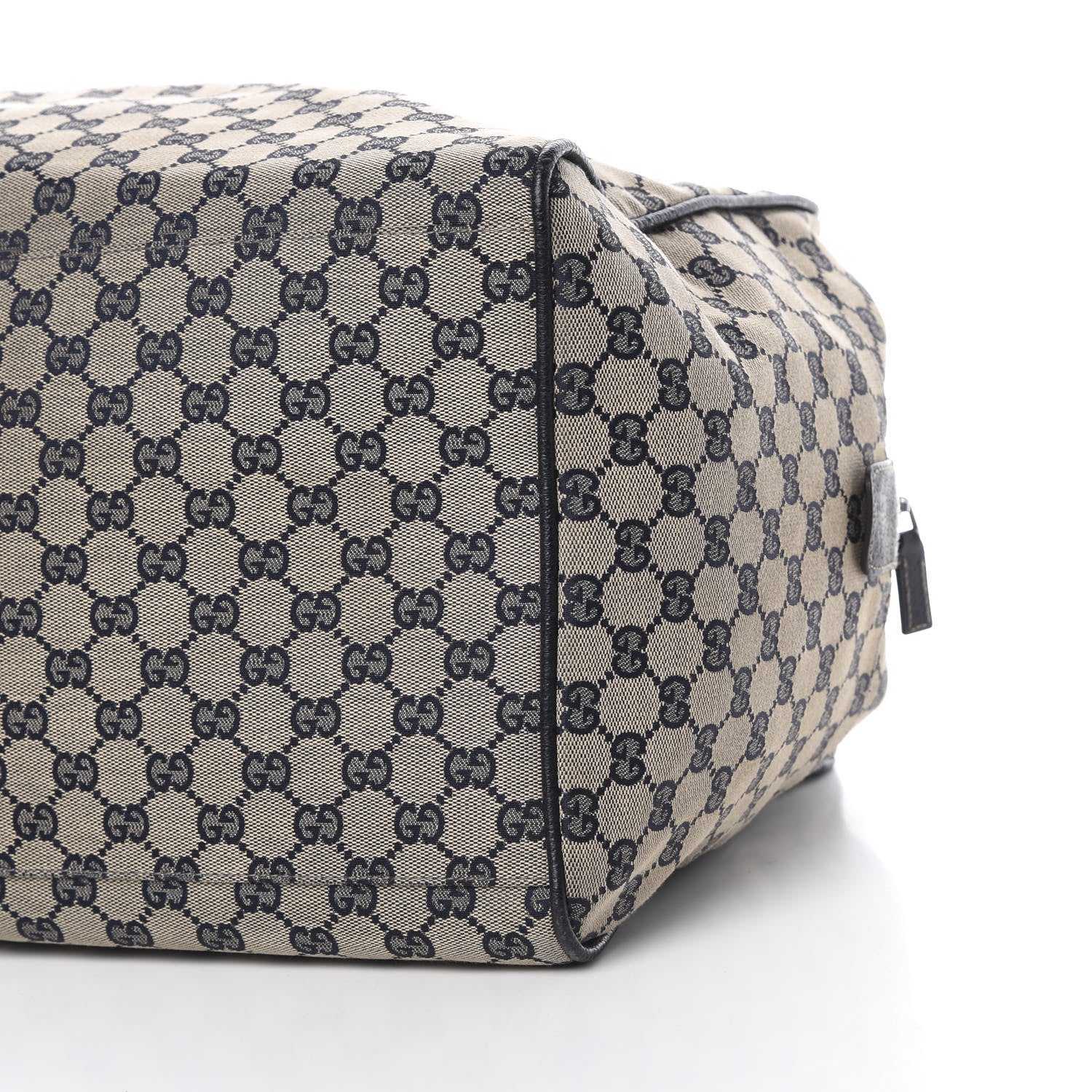 Gucci GG Monogram Web Medium Collapsable Carry On Duffle Navy 10 of 12
