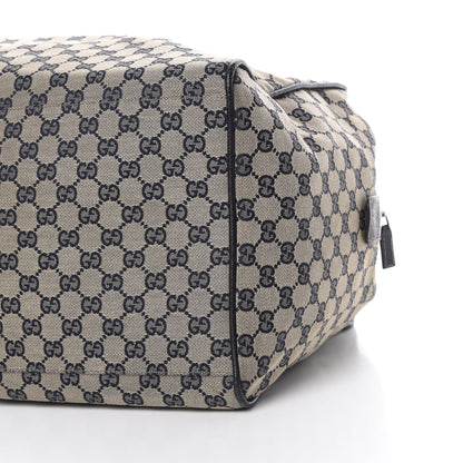 Gucci GG Monogram Web Medium Collapsable Carry On Duffle Navy 10 of 12