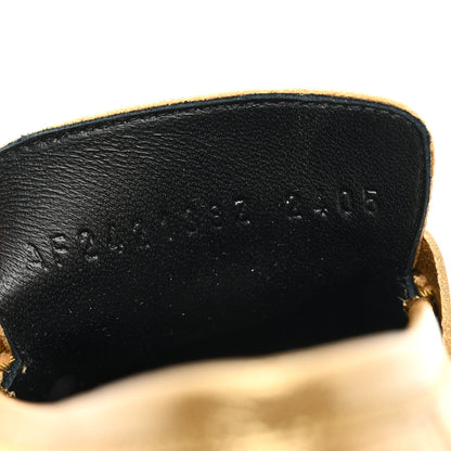Hermes Metallic Goatskin Paris Loafers 37.5 Dore 8 of 9