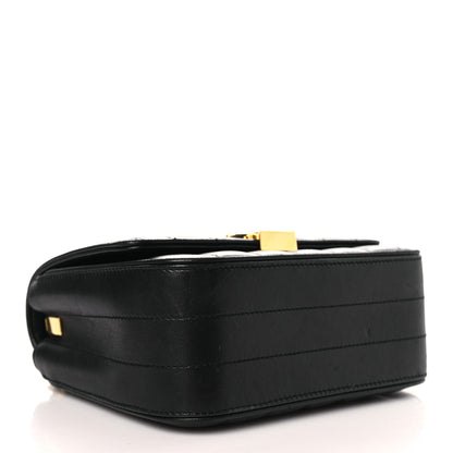 Saint Laurent Lambskin Matelasse Monogram Small Vicky Chain Bag Black 4 of 9