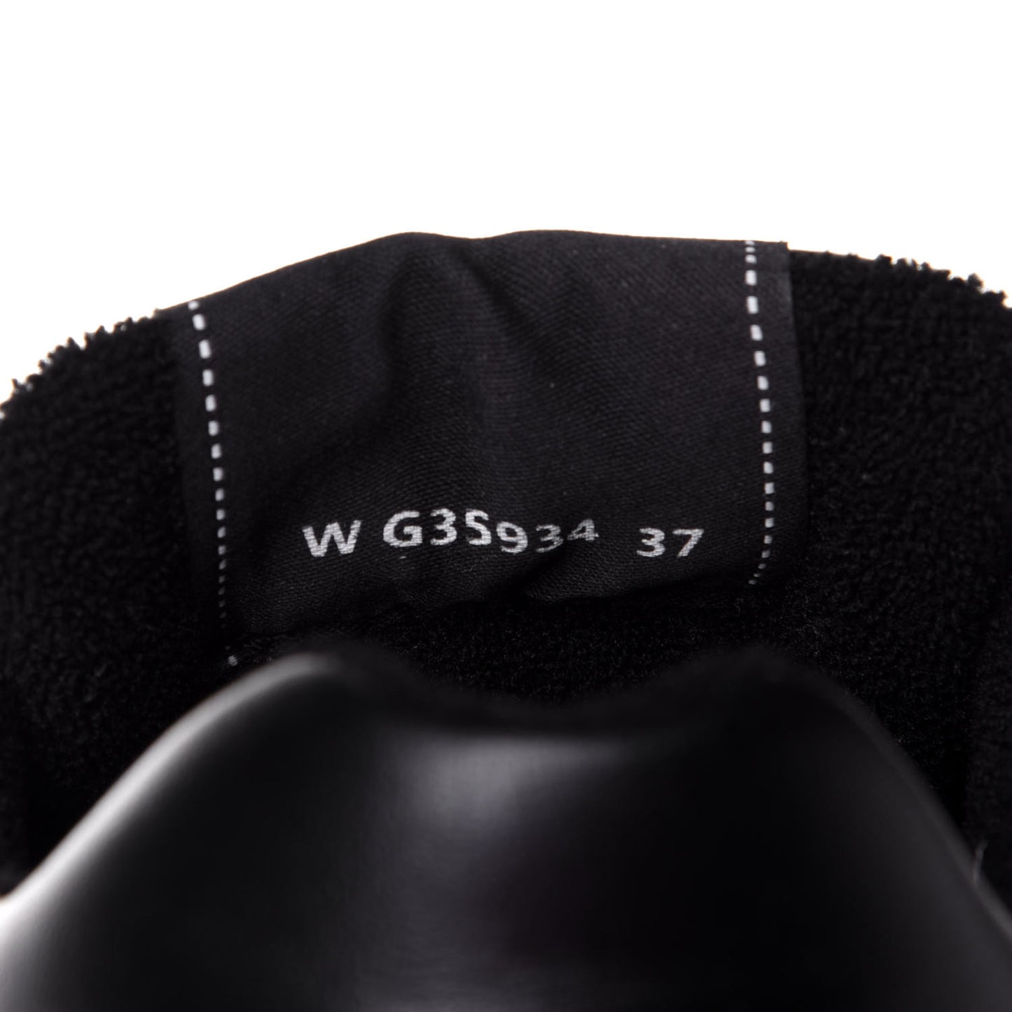 Calfskin Womens Logo Sneakers 37 Black White