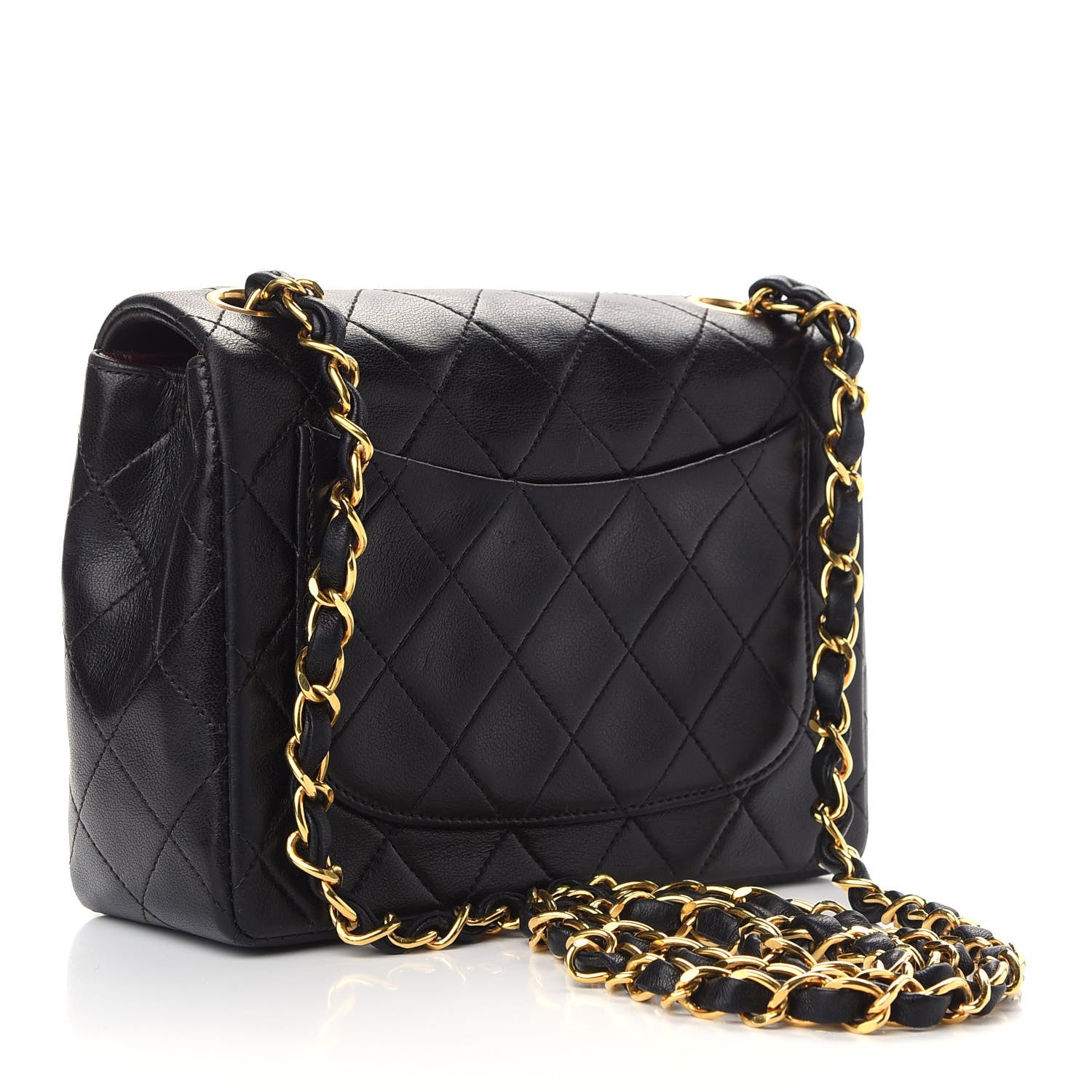 Chanel Lambskin Quilted Mini Square Flap Black 3 of 9