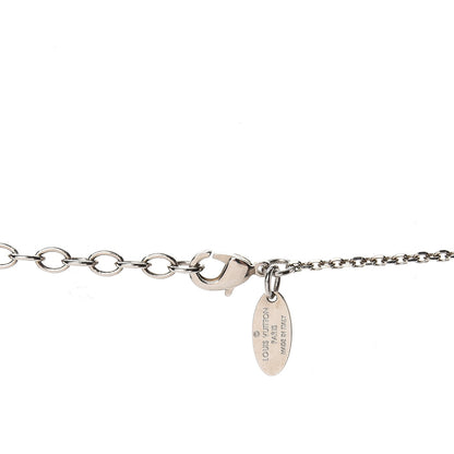 Louis Vuitton Wood Leather Ring Necklace Silver 4 of 5