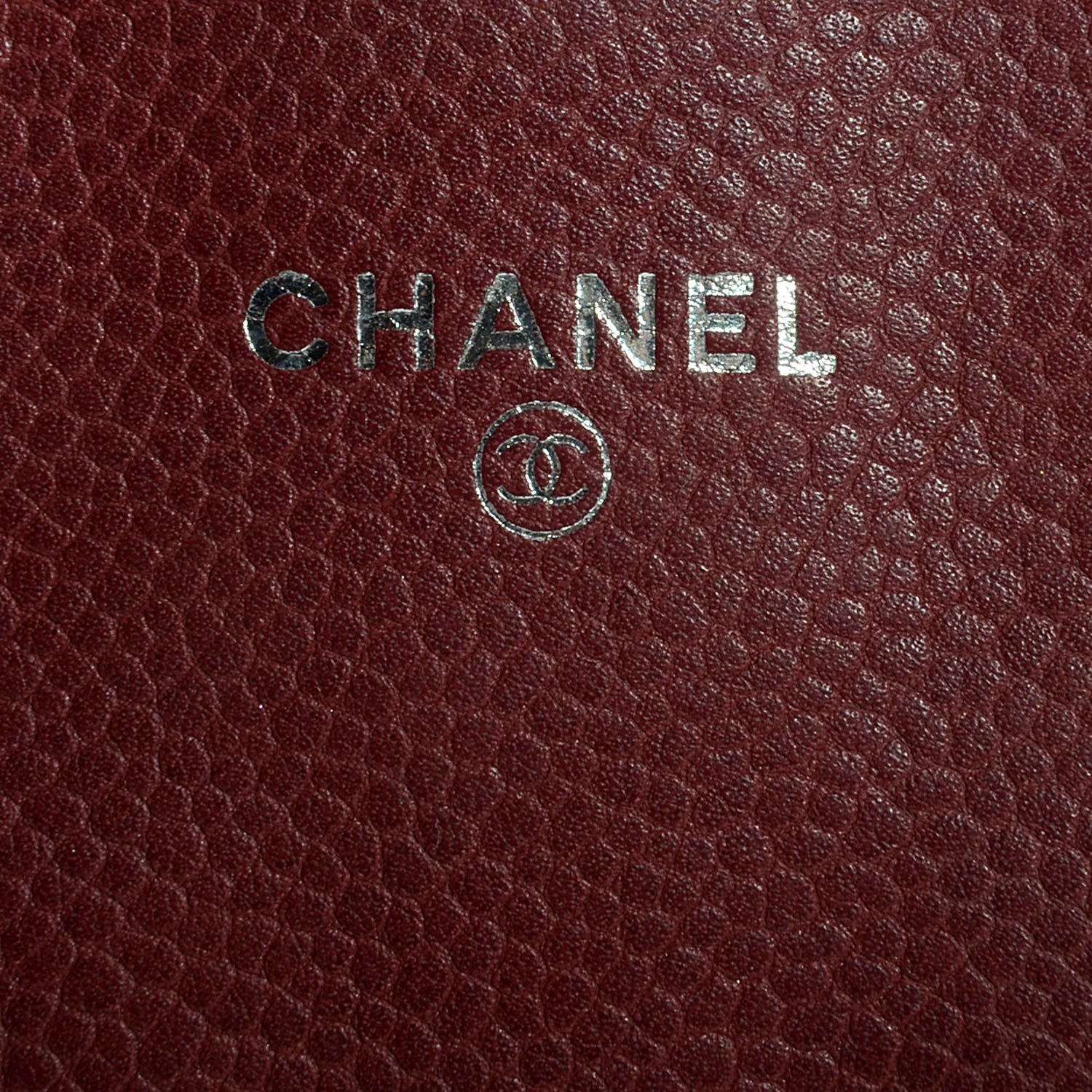 Chanel Caviar Half Moon Wallet On Chain WOC Bordeaux 6 of 9
