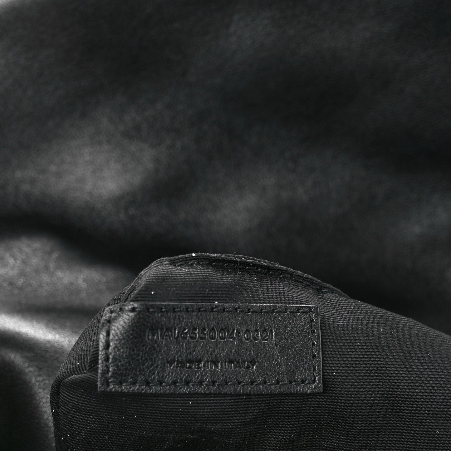 Lambskin Quilted Sade Puffer Envelope Clutch Black