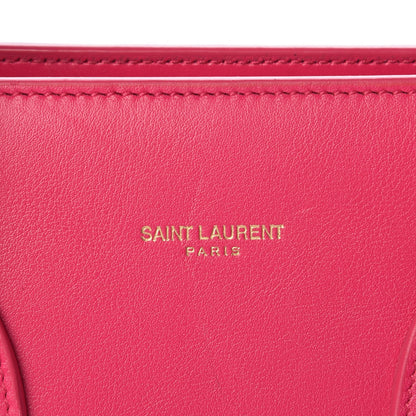 Saint Laurent Calfskin Small Sac De Jour Lipstick Fuchsia 6 of 14
