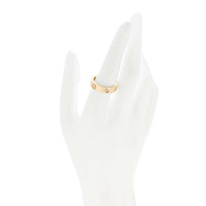 Cartier 18K Yellow Gold 3 Diamond 5.5mm LOVE Ring 58 8.25 2 of 5