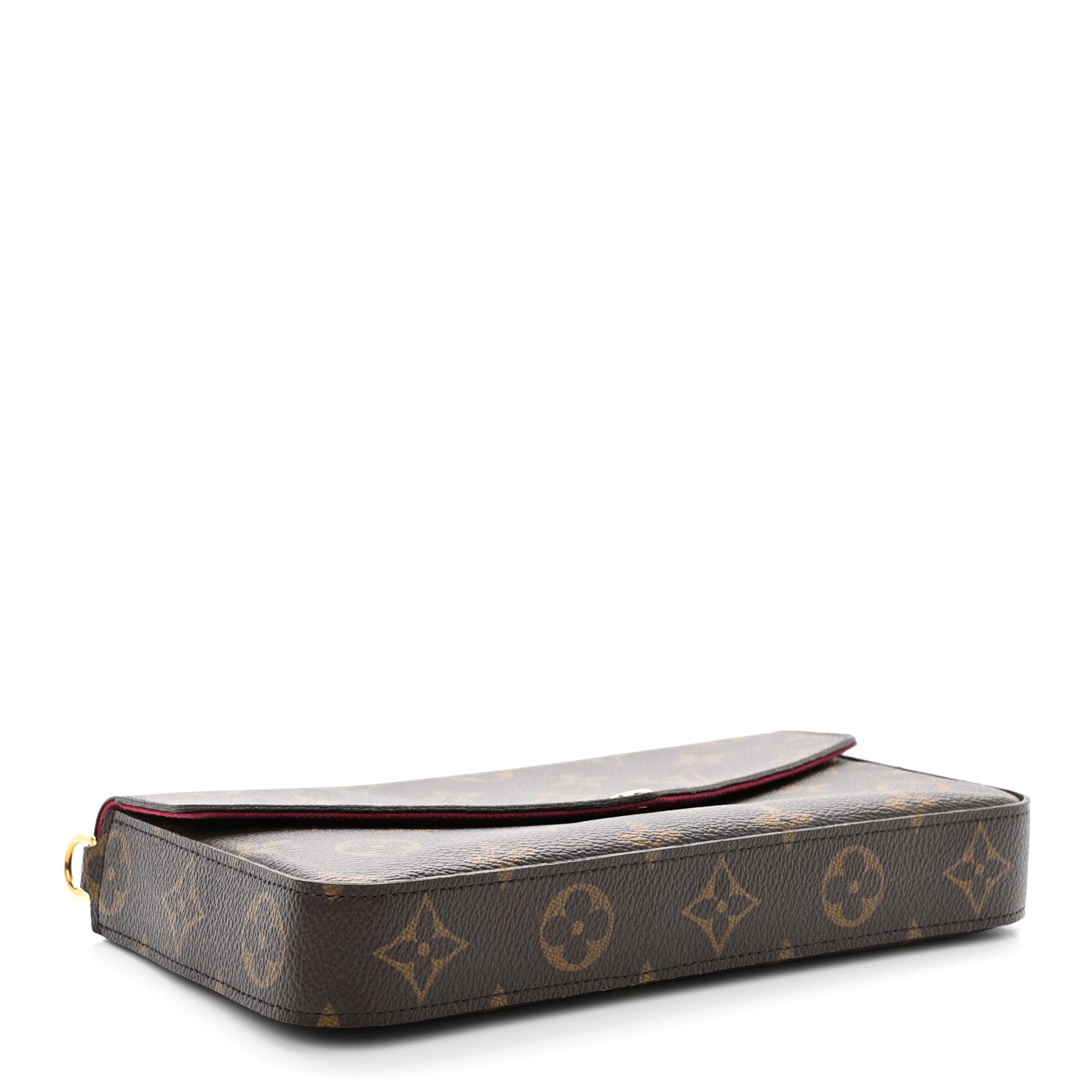 Louis Vuitton Monogram Pochette Felicie Chain Wallet Fuchsia 5 of 14
