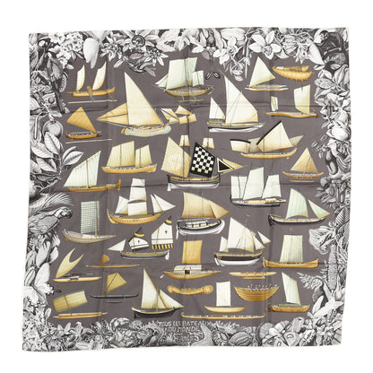 Hermes Silk Tous Les Bateaux Du Monde Scarf 90 1 of 5