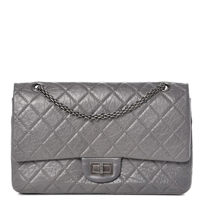 Chanel Aged Calfskin Quilted 2.55 Reissue 227 Flap Grey 1 of 9
