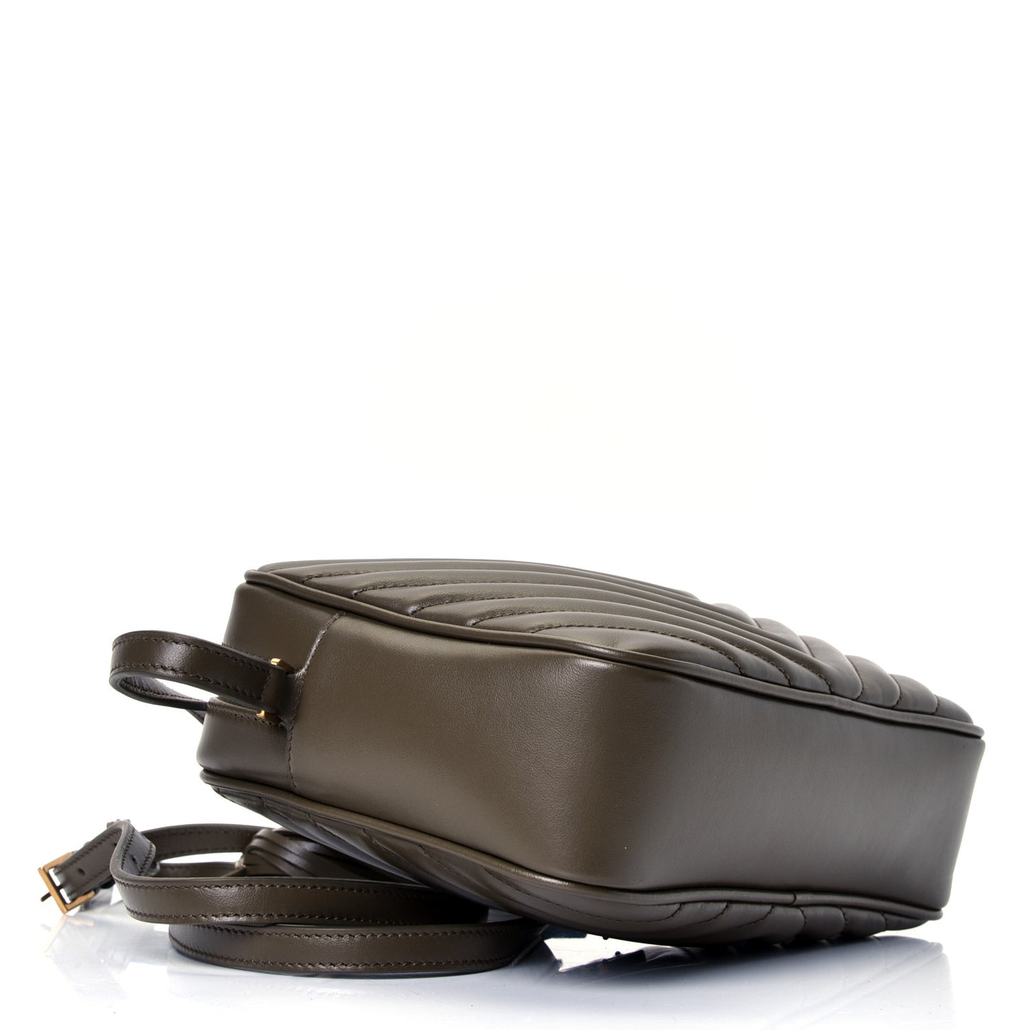 Calfskin Matelasse Monogram Lou Camera Bag Military Olive