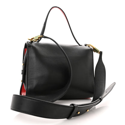 Alexander McQueen Calfskin The Small Story Bag Black Red 3 of 14