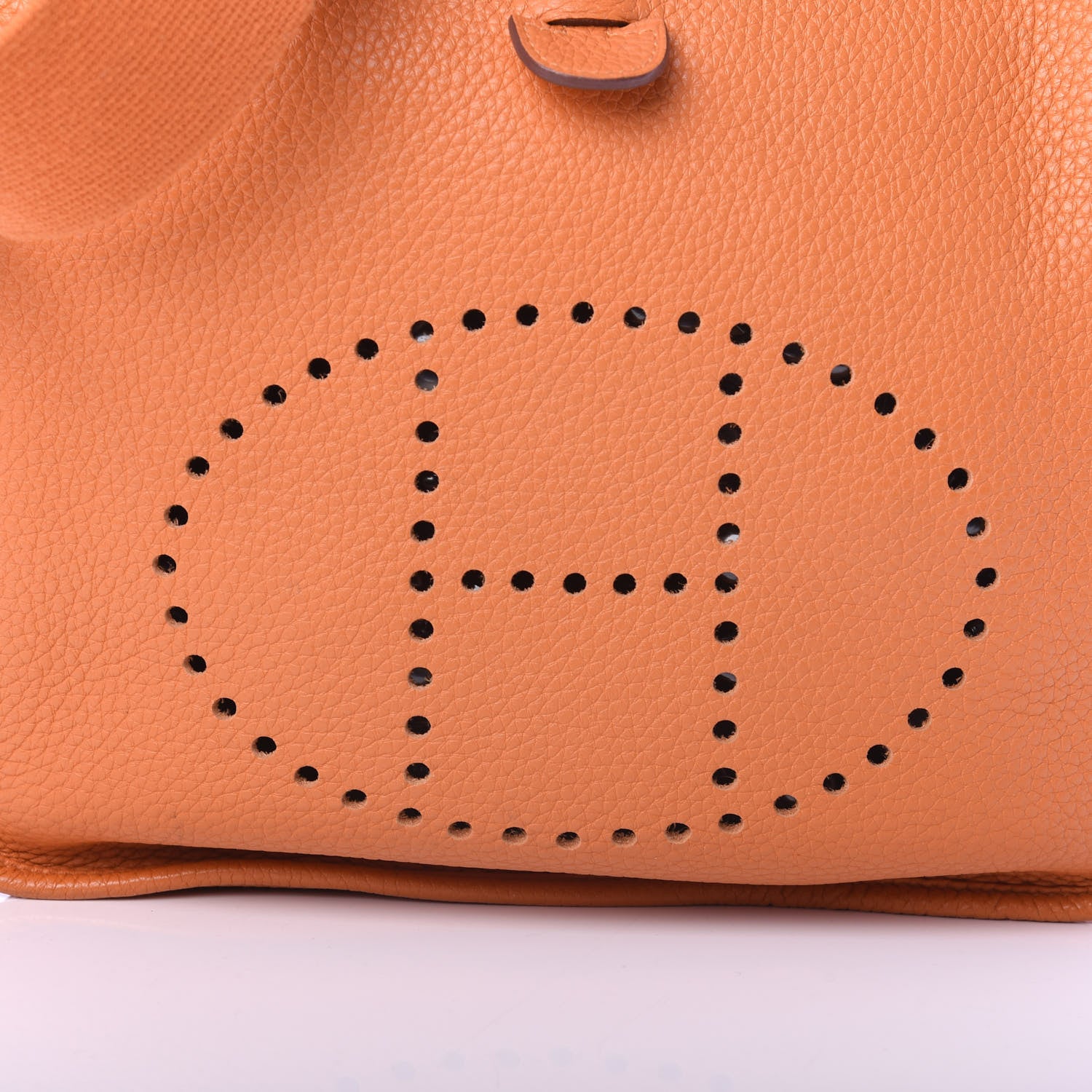 Hermes Taurillon Clemence Evelyne III PM Orange 11 of 12