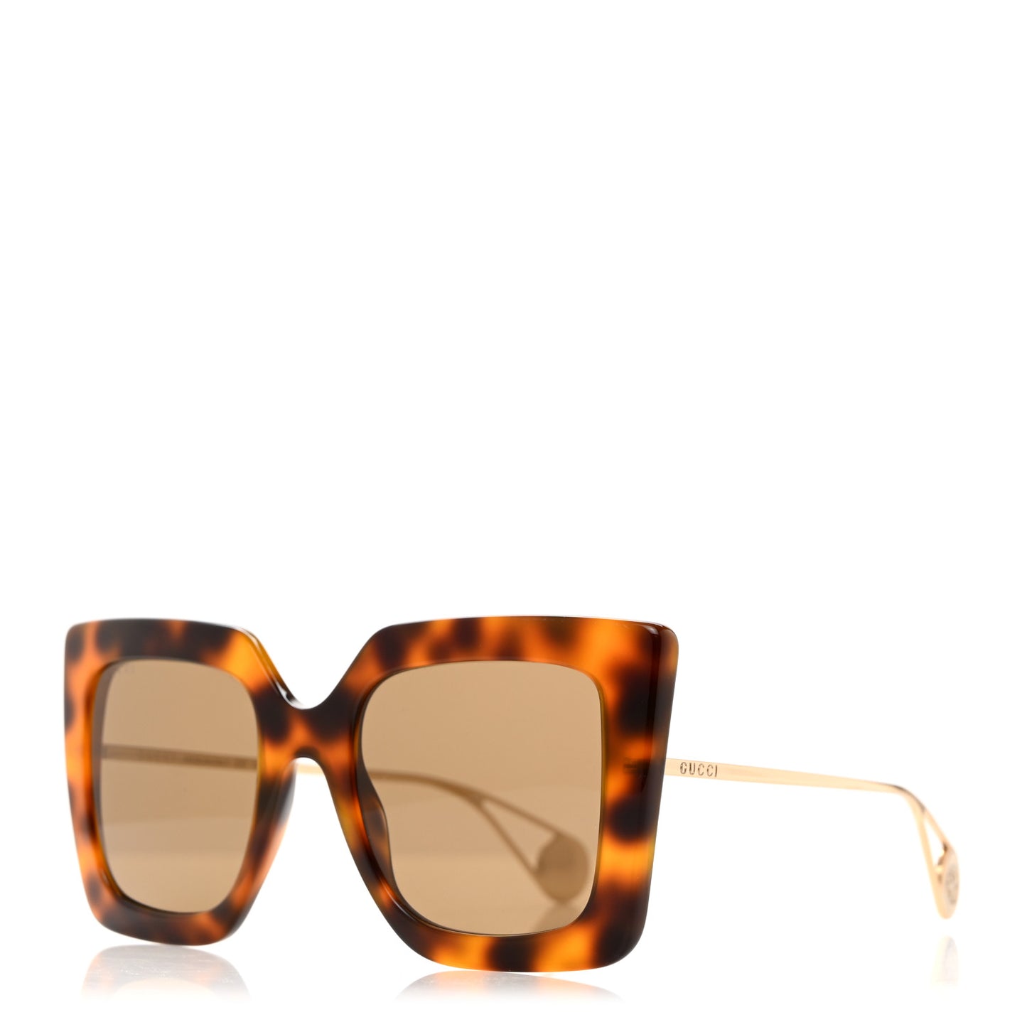 Acetate Oversize Square Frame GG0435S Sunglasses Havana