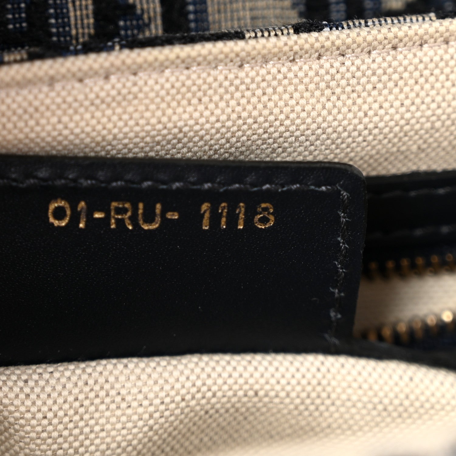 Christian Dior Oblique Saddle Bag Blue 7 of 12