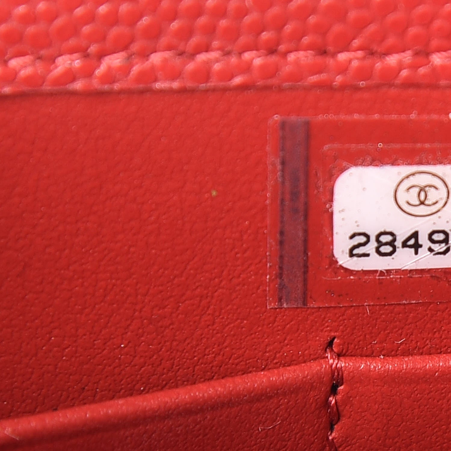 Chanel Caviar Quilted Classic Phone Holder Red 8 of 13