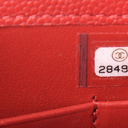 Chanel Caviar Quilted Classic Phone Holder Red 8 of 13