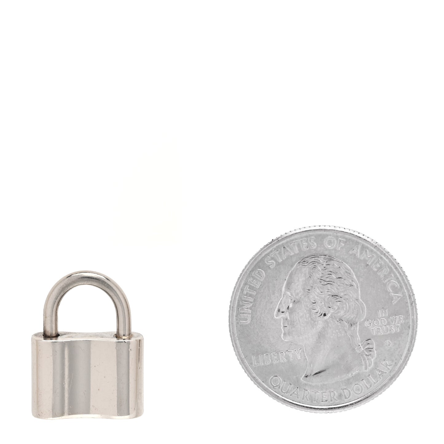 Sterling Silver Enamel 1837 Lock Charm Blue
