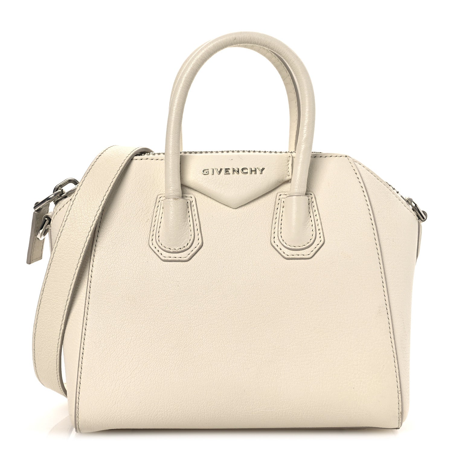 Givenchy Sugar Goatskin Mini Antigona Off White 1 of 17