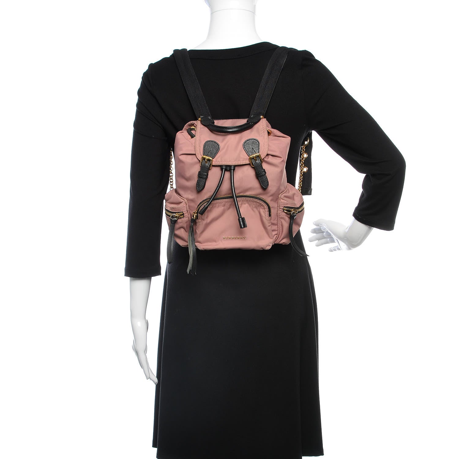 Burberry Nylon Small Rucksack Backpack Mauve Pink 2 of 16