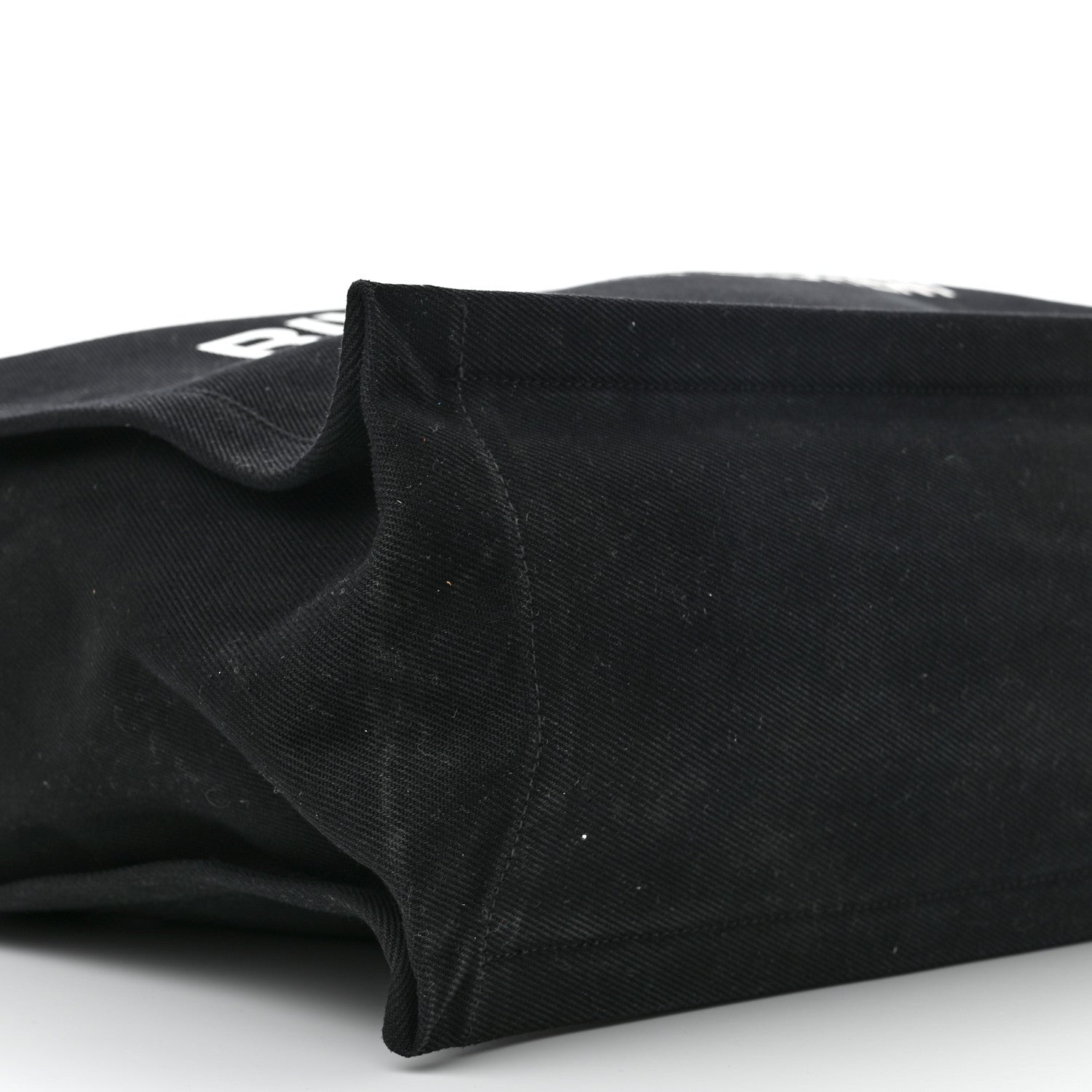Saint Laurent Linen Calfskin Rive Gauche Tote Black 9 of 15