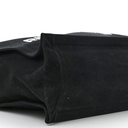 Saint Laurent Linen Calfskin Rive Gauche Tote Black 9 of 15
