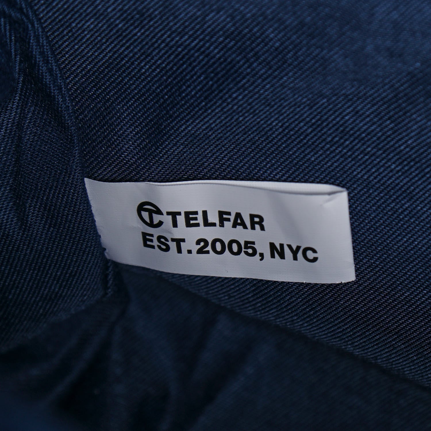 Telfar Vegan Leather Medium Shopping Bag Navy 7 of 13
