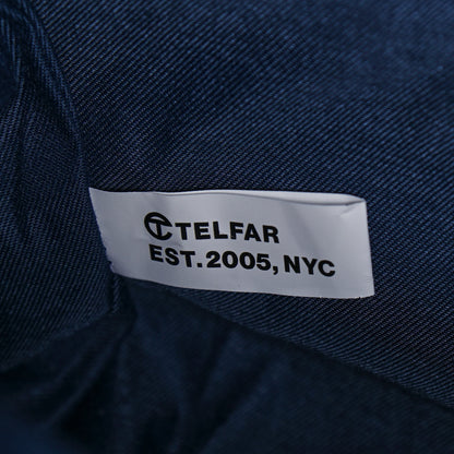 Telfar Vegan Leather Medium Shopping Bag Navy 7 of 13