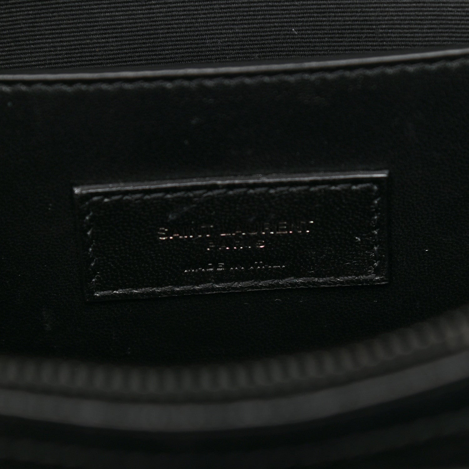 Saint Laurent Grain De Poudre Medium West Hollywood Monogram Fold-Over Black 6 of 13