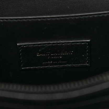 Saint Laurent Grain De Poudre Medium West Hollywood Monogram Fold-Over Black 6 of 13