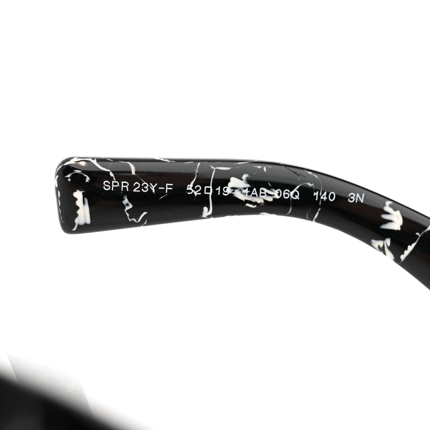 Acetate Symbole Sunglasses SPR 23Y-F Black Marble