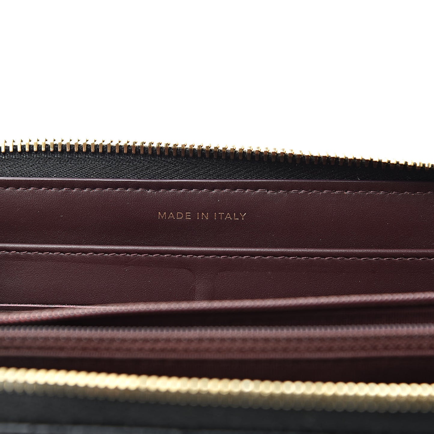 Caviar Quilted Large Gusset Zip Around Wallet Black