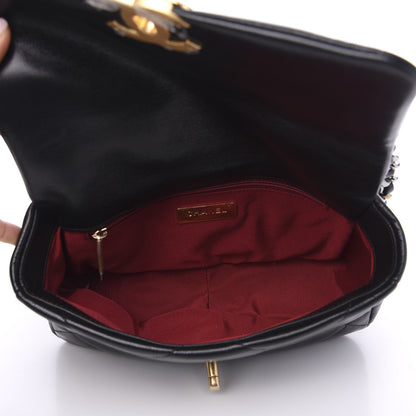 Chanel Goatskin Quilted Medium 19 Flap Black 4 of 11