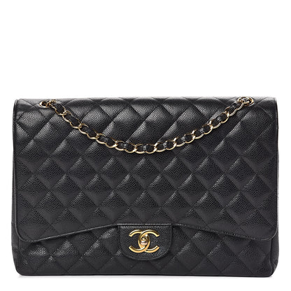Chanel Caviar Quilted Maxi Double Flap Black 1 of 11