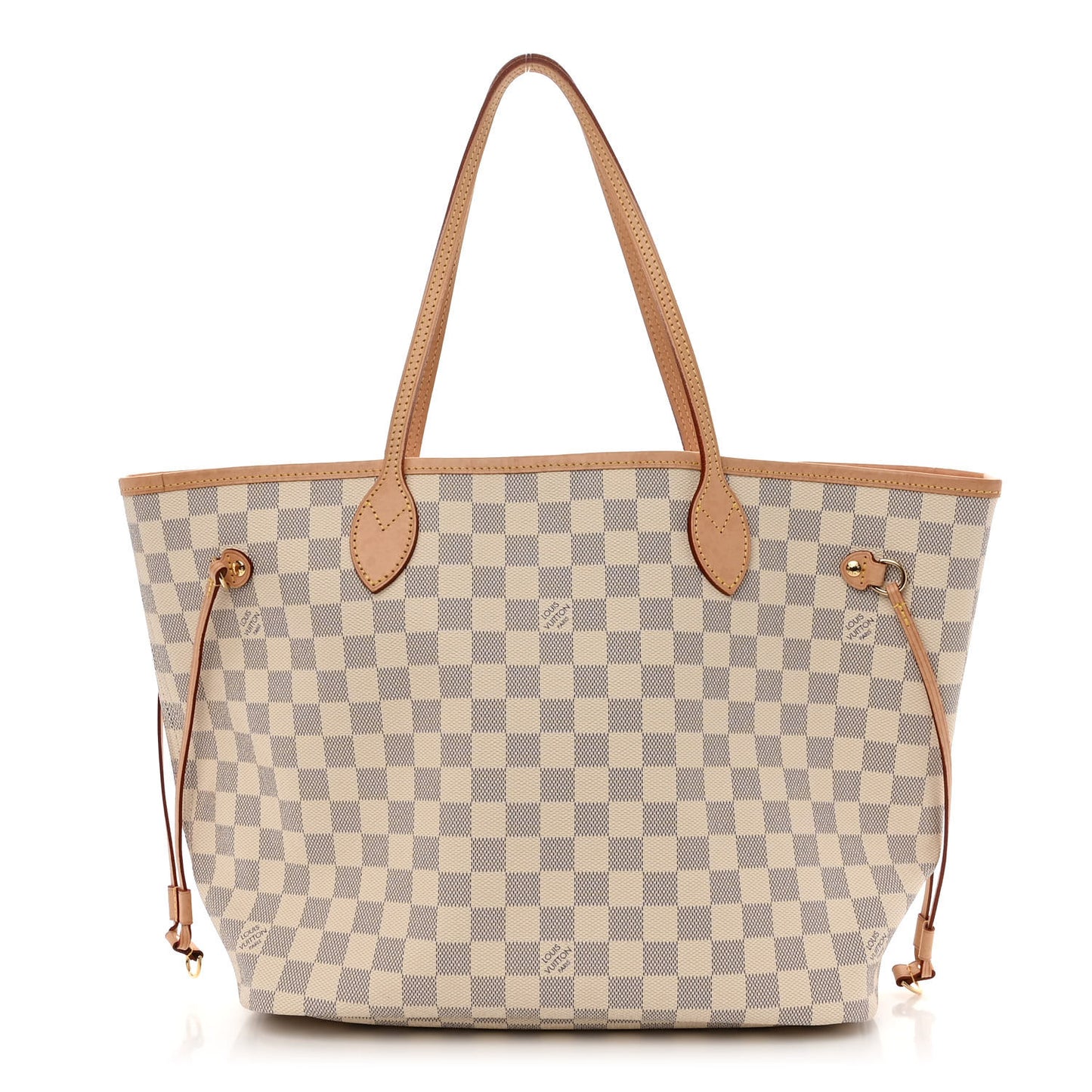 Damier Azur Neo Neverfull MM Rose Ballerine