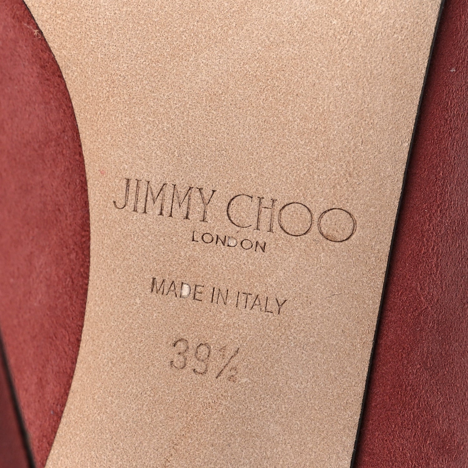 Jimmy Choo Suede Bing 100 Pumps 39.5 Dark Blush 5 of 8