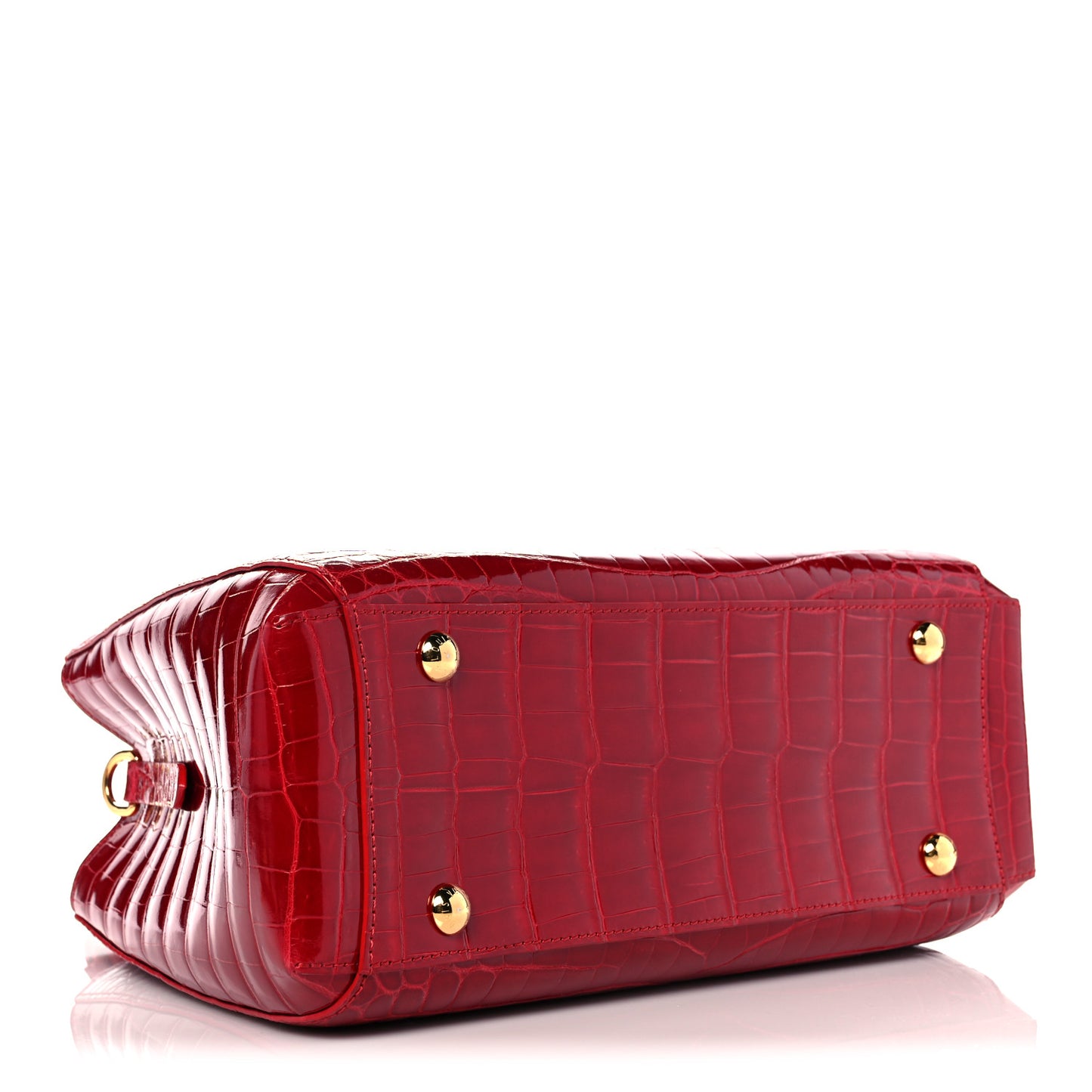 Crocodile Brilliant Montaigne MM Rouge