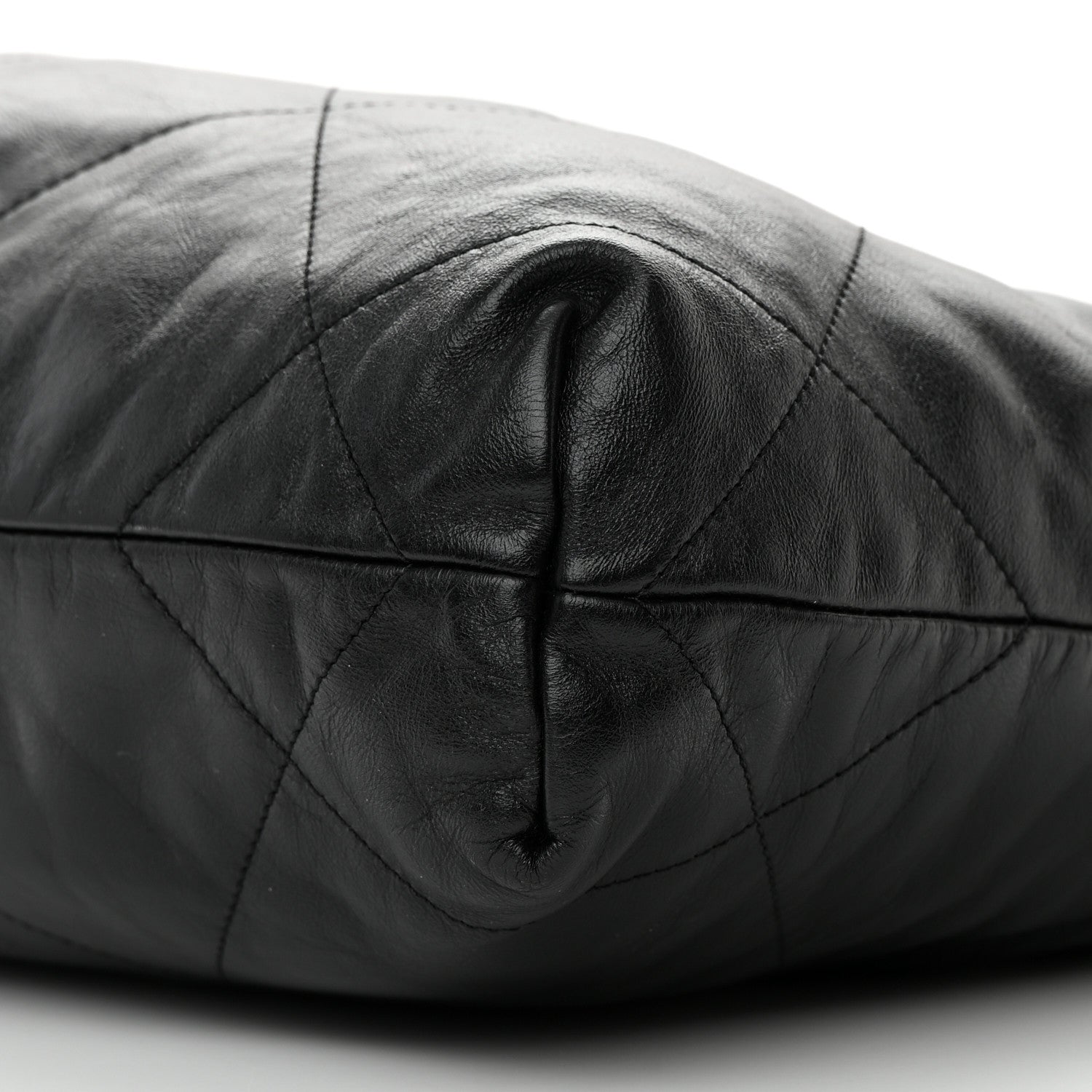 Chanel Shiny Calfskin Quilted Small Chanel 22 Black 10 of 11