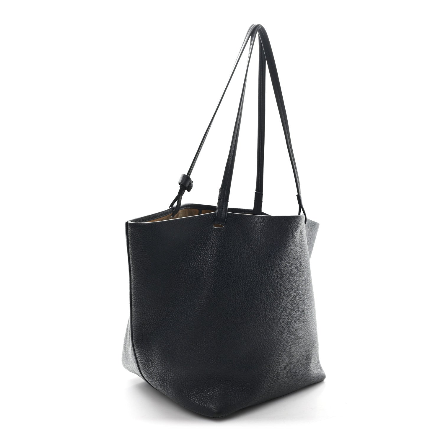 The Row Grained Calfskin Park Tote Three Navy 4 of 11
