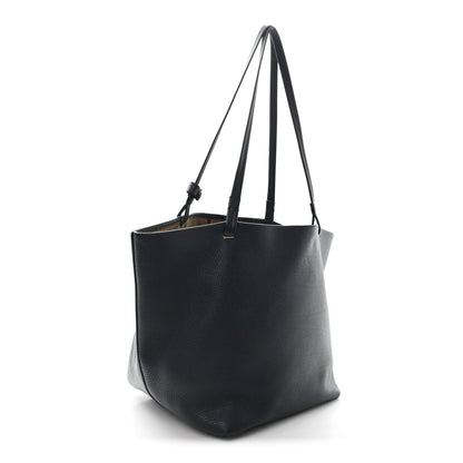 The Row Grained Calfskin Park Tote Three Navy 4 of 11