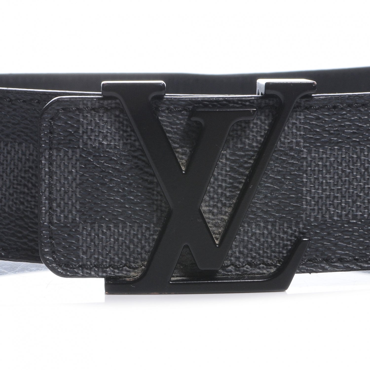 Louis Vuitton Damier Graphite LV Initiales Belt 95 38 3 of 5